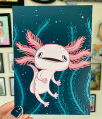 Image 1 of Axolotl Postcard Print