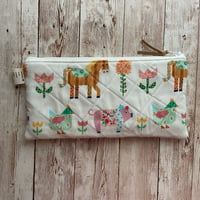 Image 5 of “Patchwork Farm” Medium/Small/OR Mini Quilted Zipper Bag