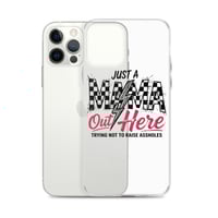 Image 11 of Clear Case for iPhone®- Just A Mom OUt Here Trying Not To Raise A**hole