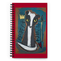 Image 1 of Spiral notebook Skunk Knight