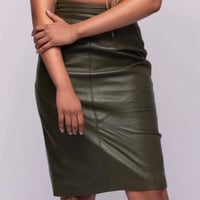 Image 3 of Leather Pencil Skirt
