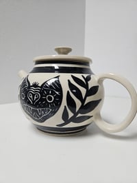 Image 5 of Teapot 3 - "Stay a while" tomb & bat *SECONDS PIECE*