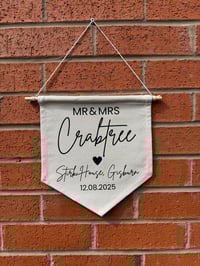 Image 1 of Personalised Cotton Flag