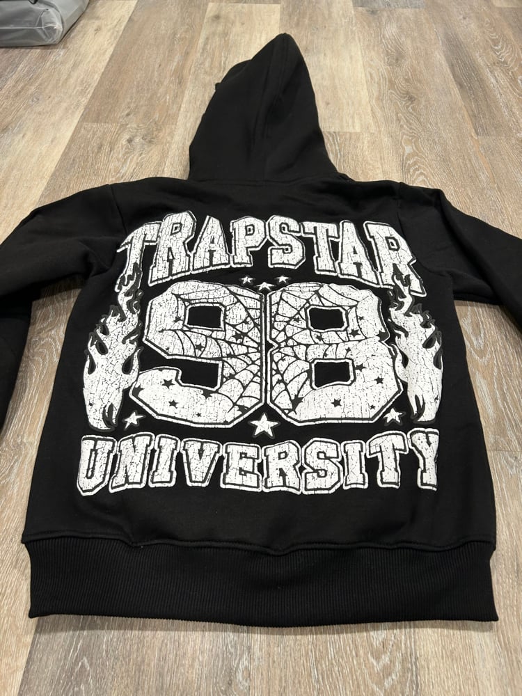 Black TrapStar University “Puff” Sweatsuit | SuperSTAMPED