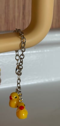 Image 3 of Rubber Ducky Tumbler Handle Charm – Cute Yellow Duck Cup Accessory