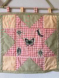 Image 2 of butterfly quilted wall hanging
