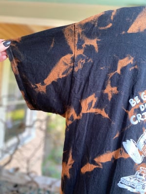 Image of 2XL Godzilla Be Gay Do Crime Bleach Dye Shirt