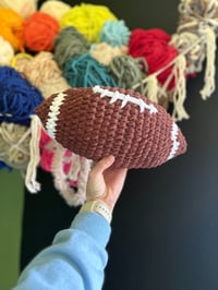 Image 2 of Crocheted football 