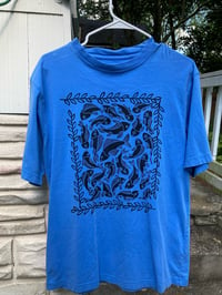 Image 1 of 'School's Out' Custom Blockprinted Tee (S Oneshot)