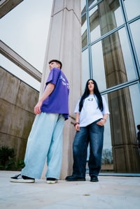 Image 4 of Tee BONNE JOURNÉE MON LAPIN Violet