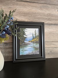 Image 2 of <h2>Rainy Day on the Vedder </h2>Original Artwork <br />8 x 10<br />Gouache