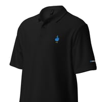 Image 3 of Birdflip® black golf shirt