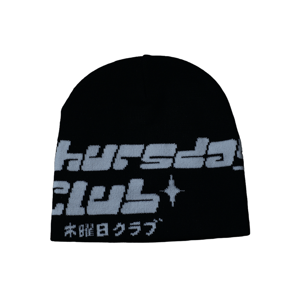 Image of BLACK/WHITE BEANIE