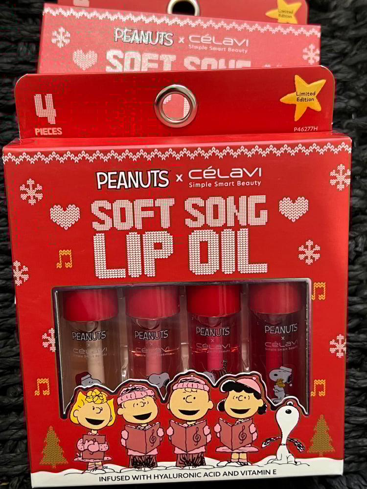 Image of Celavi Peanuts Snoopy Holiday Lip Gloss Collection 