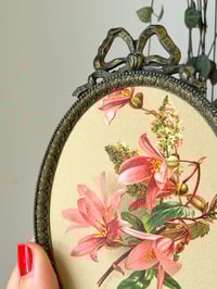 Image 3 of Cadre ancien - lithographie florale