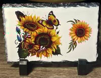 Sunflowers and butterflies 