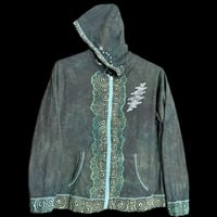 Image 2 of Large Ladies Lightweight Hoodie green