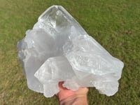 Image 4 of Large Clear Quartz Points Cluster Statement Piece #2260