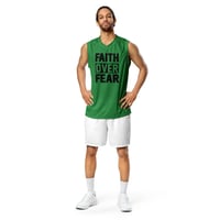 Image 1 of Faith Over Fear Jersey Green