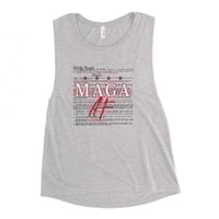Image 3 of We The People MAGA AF - Ladies’ Muscle Tank from PatriotsCo
