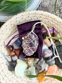 Image 1 of Amethyst Angel Car Mirror Hanging