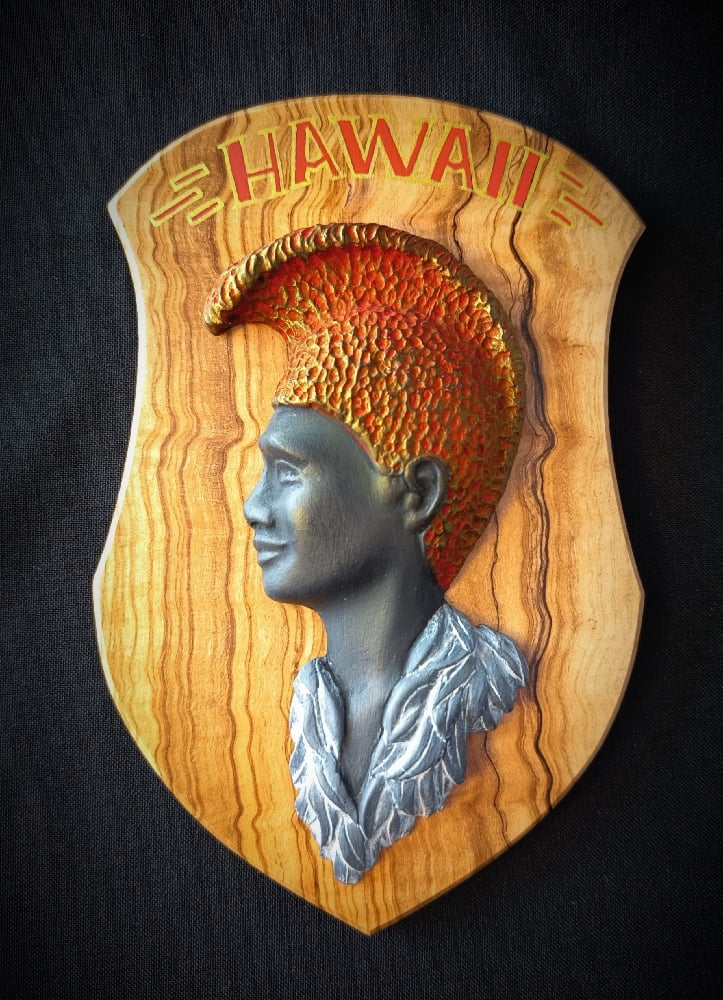 Image of KING KAMÉHAMÉHA BAS RELIEF PORTRAIT 