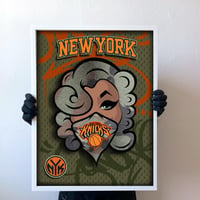 NY KNICKS PRINT  (18x24in) CAMO