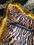 blue Pinup Girl with tiger print Cushion cover Image 13