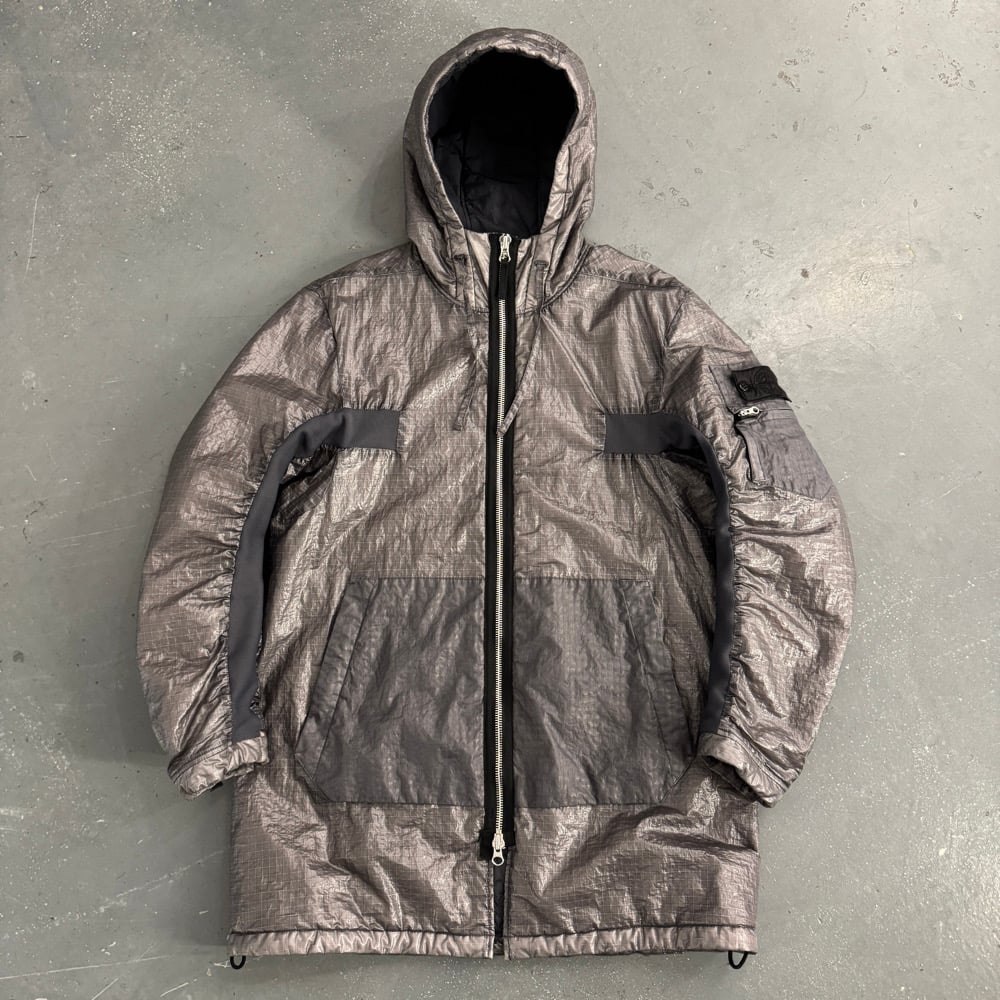 Image of AW2019 Stone Island Shadow Project Dual Grid Nylon Parker, size large