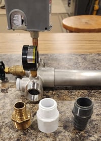 Image 2 of 13" S.S. Tank Tee Kit 1.25" (For 36-109 Gallon Tanks)