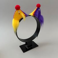 Image 3 of Mini Yellow/Purple Kitten Clown