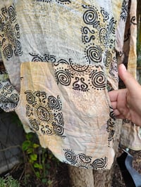 Image 2 of FESTIE Kantha Hoodie with pocket to front - pale pastels