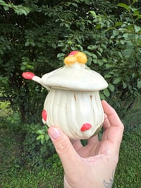 Image 4 of Mushroom Sugar Jar w/ Spoon