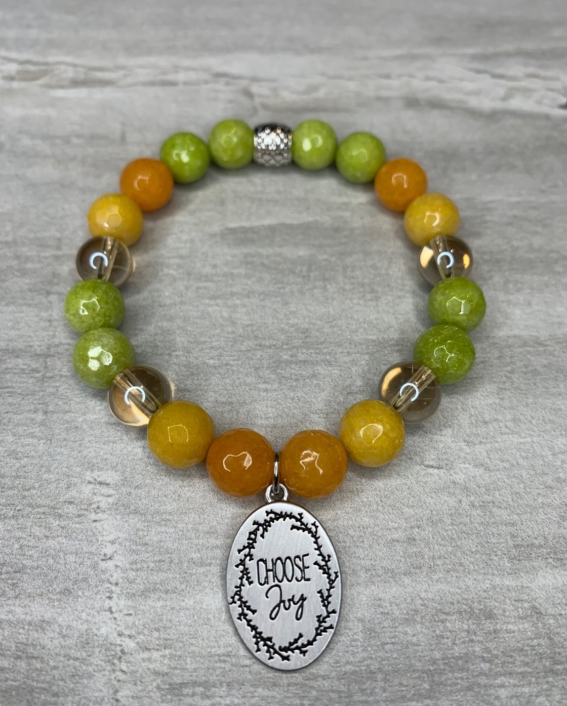 Image of "Choose Joy 9"  Charm Bracelet
