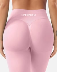 Image 3 of Sculpt Leggings- Pink 