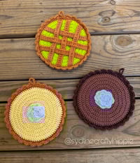 Image 1 of Crochet Pie Potholders/Heat Pads