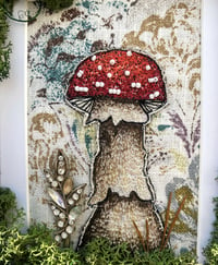 Image 2 of Stitched fungi artwork