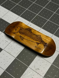 Image 2 of 1/1 Cherry Laser Engraved Striped Bass Penthouse PopBox 36mm (Ready to Ship)