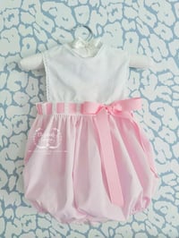 Image 1 of 12mo Bow Pique Primrose Sunsuit