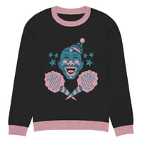 Image 18 of Psycho Clown Pink and Blue Knitted crew neck sweater