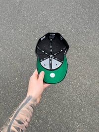 Image 3 of GREEN BRIM PARTLY CLOUDY TORONTO  BLUE JAYS CUSTOM FITTED CAP