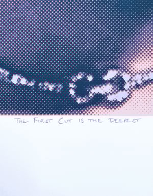 Image of "THE FIRST CUT IS THE DEEPEST" - Ava Gardner Limited Edition Screenprint