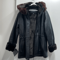 Image 2 of ANDREW MARC black genuine leather jacket