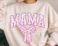 Blue/Pink Mama Sweatshirt/Tee