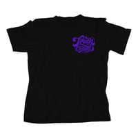 “Retro Truth” T Shirt | Black/Purple