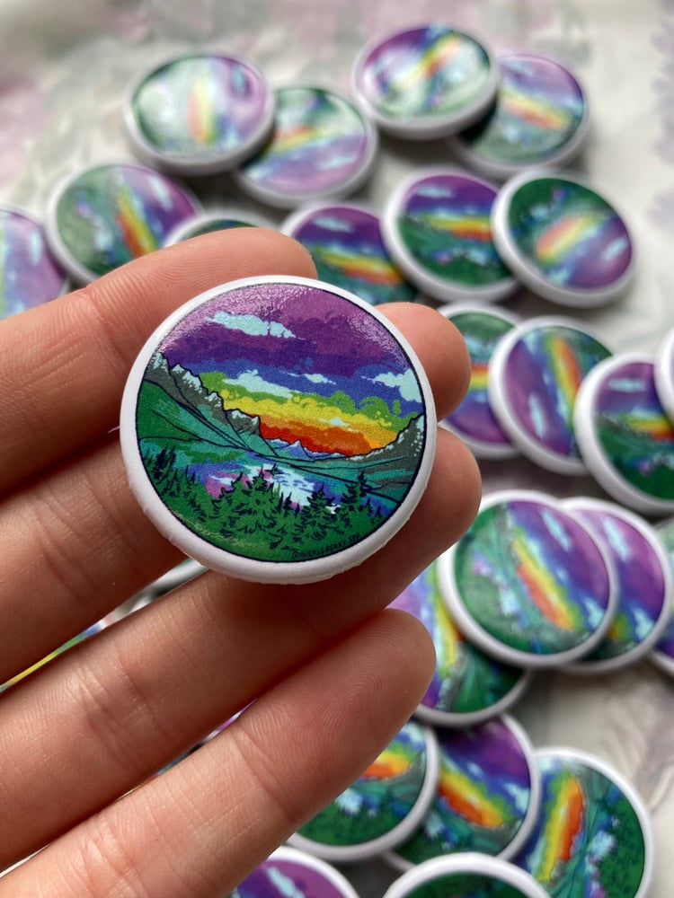 Image of Rainbow Saint Mary Lake Pin