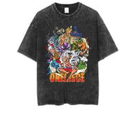 One Piece washed oversized vintage t-shirt crew 