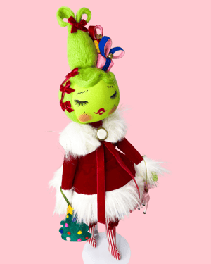 Image of RESERVED FOR ALLISON MEDIUM HOLIDAY ART DOLL 