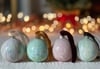 Marbled Ornaments - Mistletoe