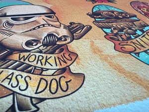 Image of Star Wars Inspired Traditional Tattoo Flash Sheet: SW-01 11x14